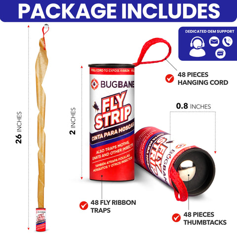 BugBane fly strips 24-7-support offers trusted help for installation.