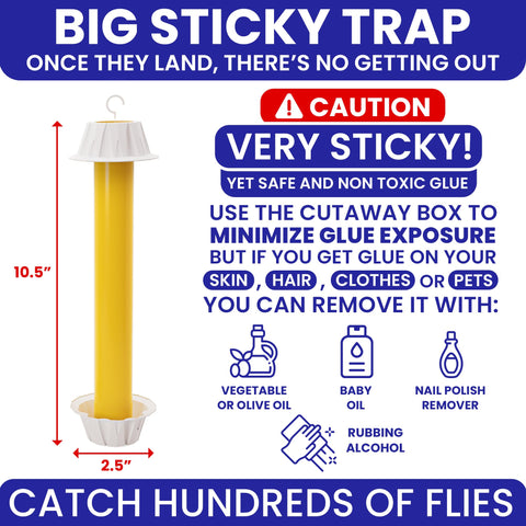 BugBane fly traps hang or stand with flexible mounting options.