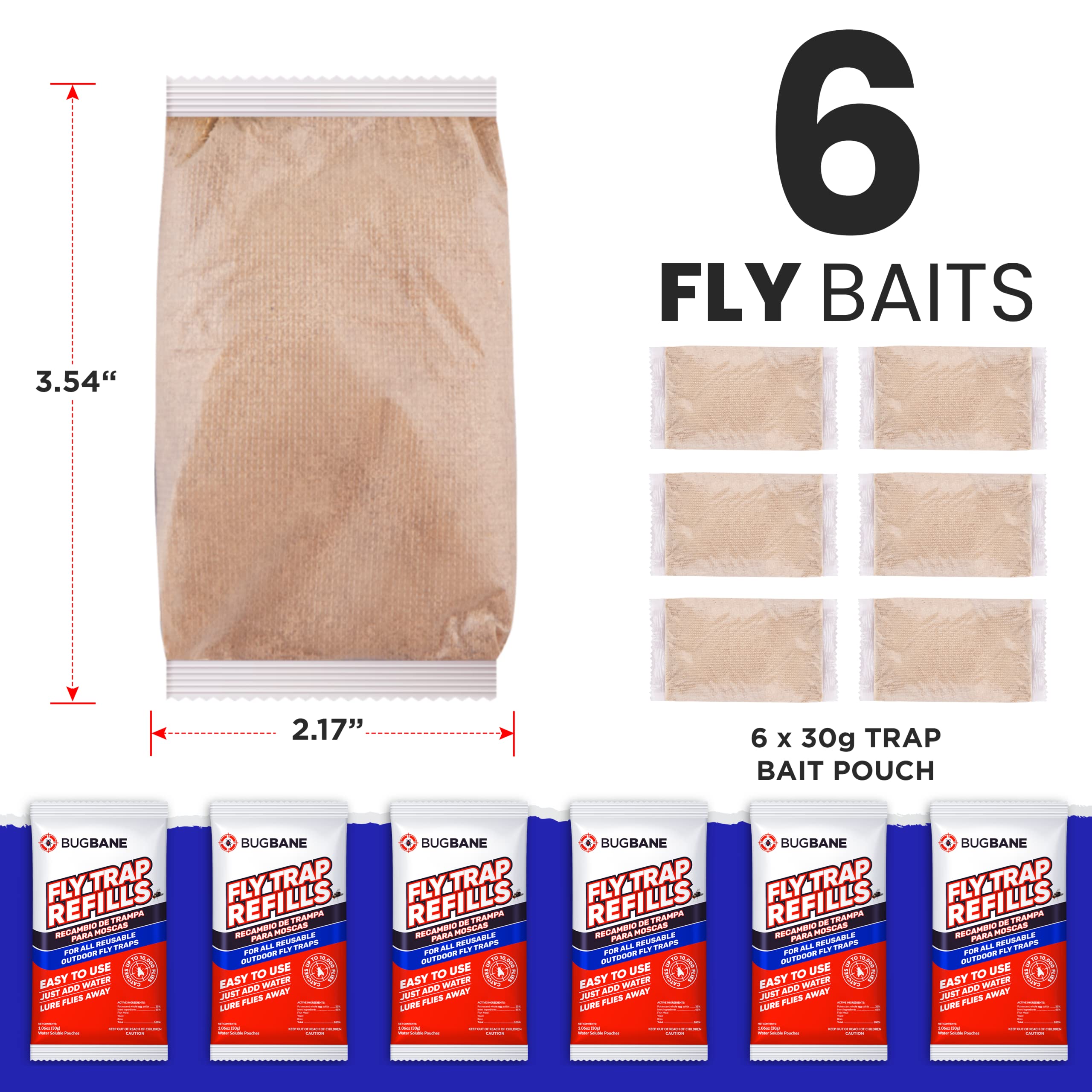 Safe, non-toxic bait suitable for homes with kids and pets.