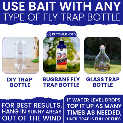 BugBane non-toxic bait ingredients including fish, egg, and bran.
