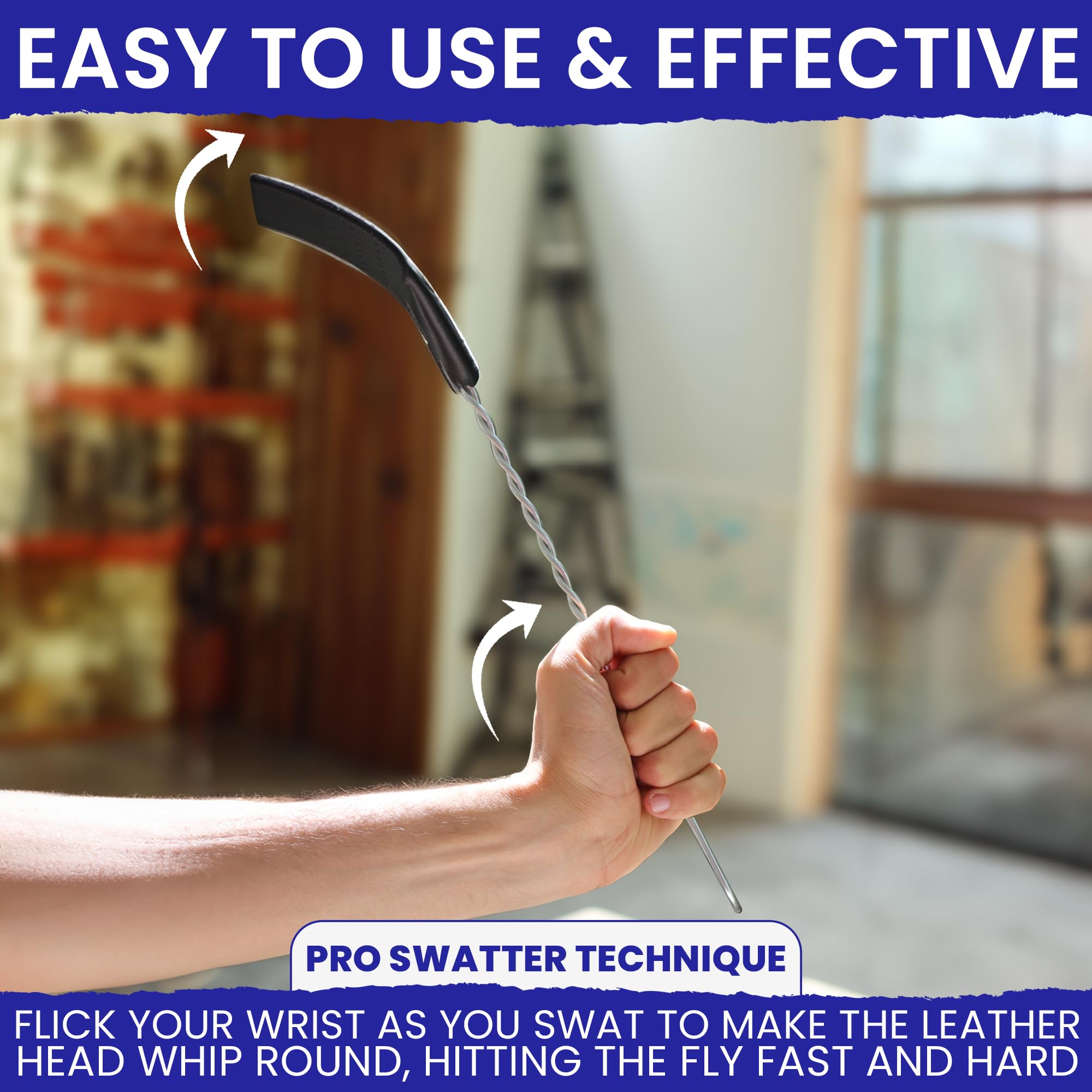 BugBane stainless steel handle resists bending and rust