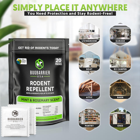 BugBarrier resealable pouch bag shown for easy use