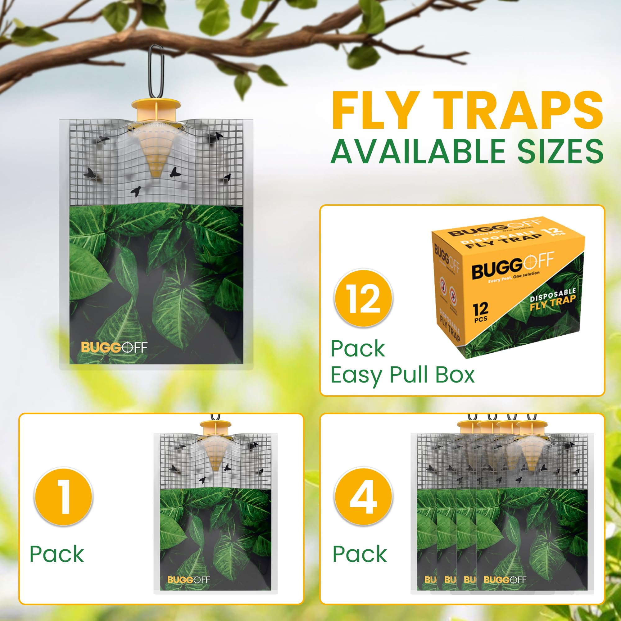 Bugg OFF long-lasting scent keeps outdoor spaces pleasantly fly-free.