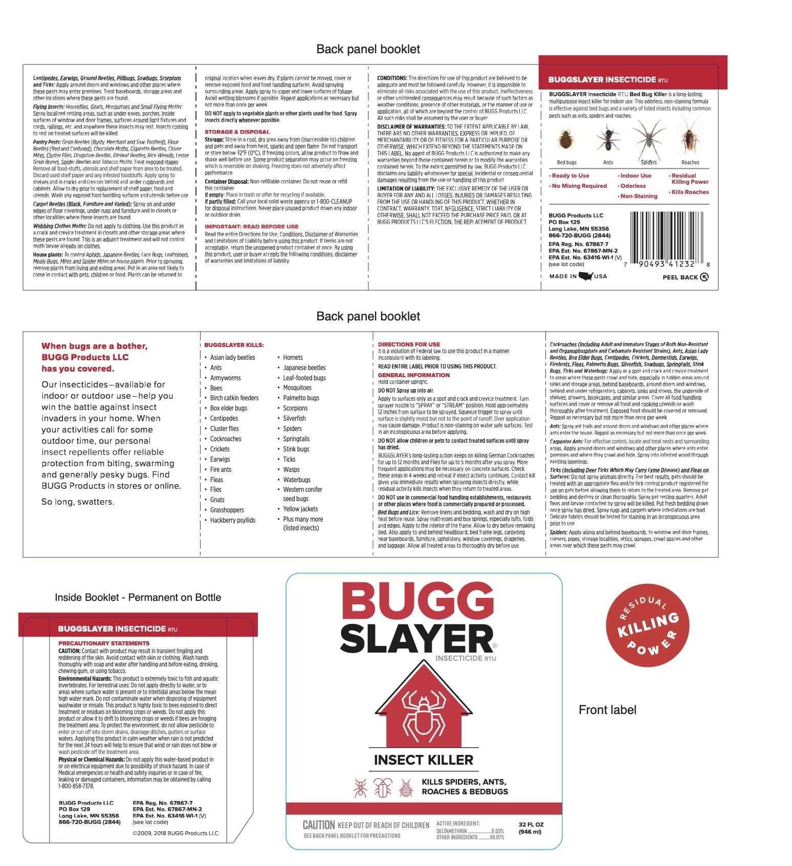 BUGGSLAYER indoor insect killer ideal for quick household applications.
