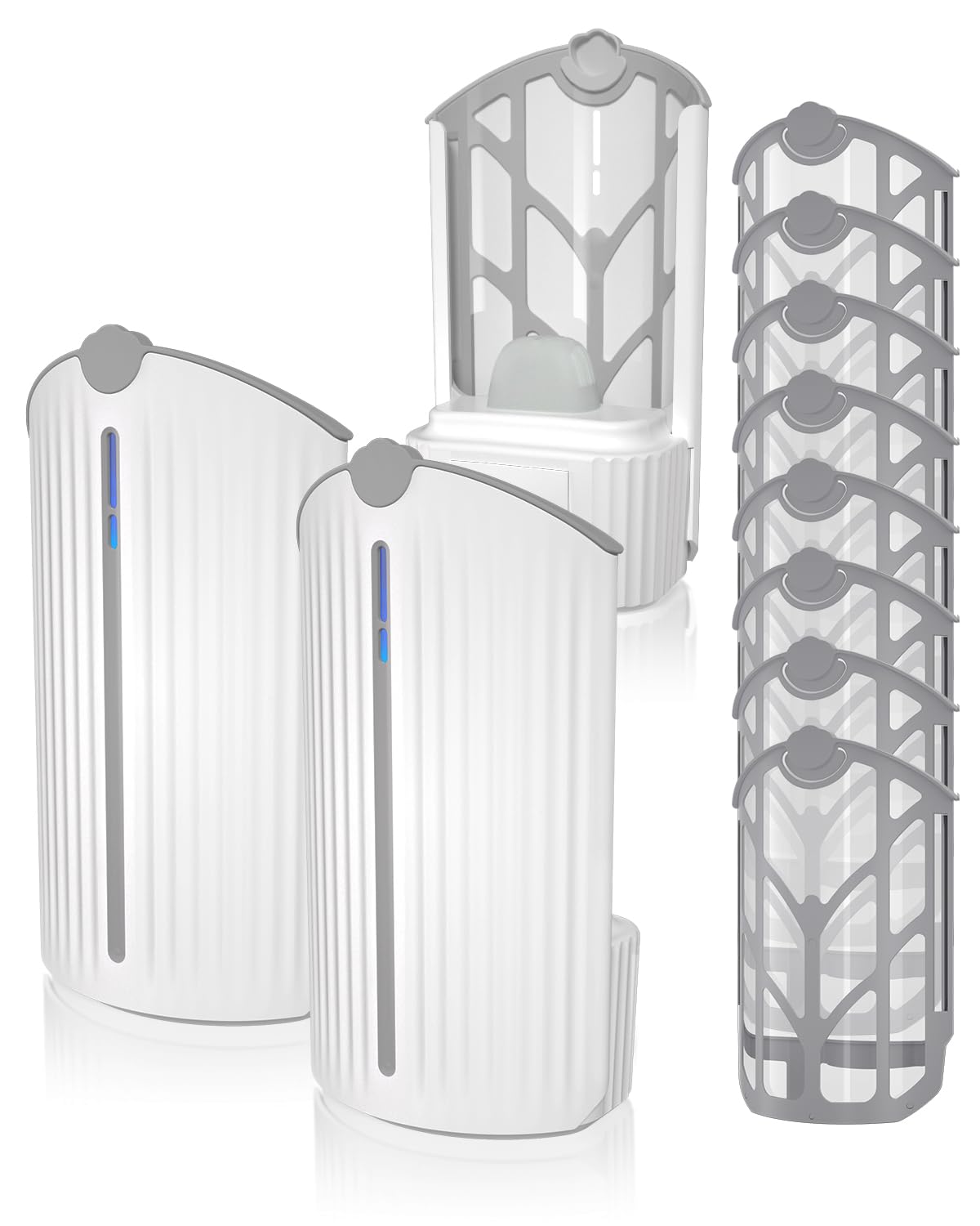 BuggyBands Flying Insect Trap front view with dual light for continuous protection