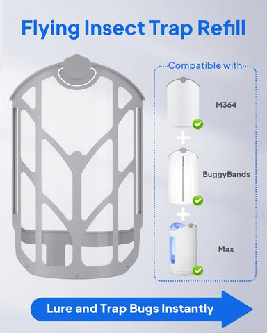 BuggyBands Zevo Max refill cartridge; reliable pest capture.