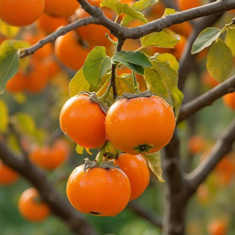 BuggyBeds American Persimmon Seeds close-up shows glossy seeds