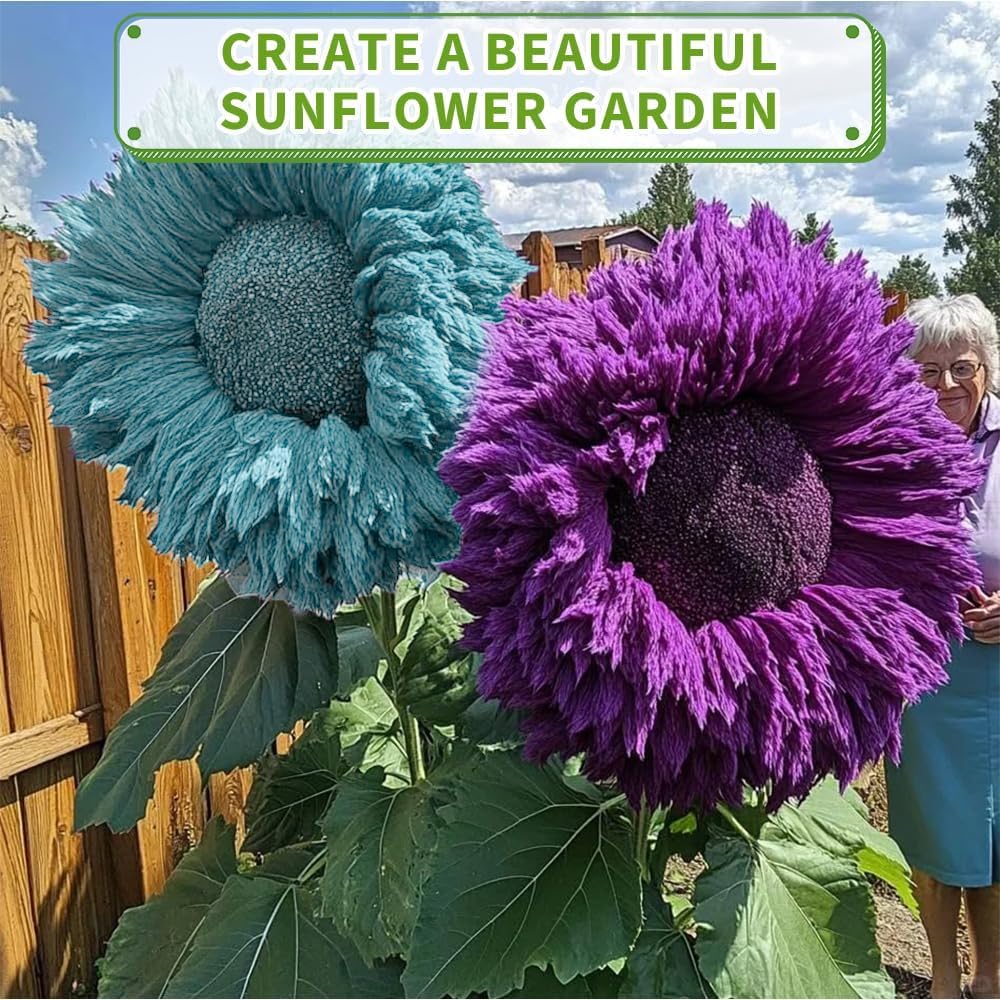 BuggyBeds Teddy Bear sunflowers thriving in balcony container