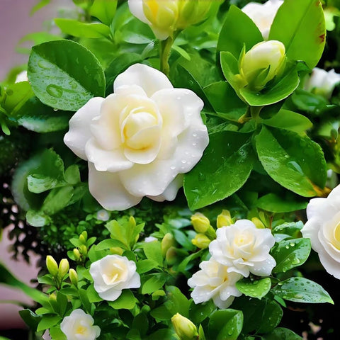 BuggyBeds Gardenia flowers offer a rich fragrance for garden or home.