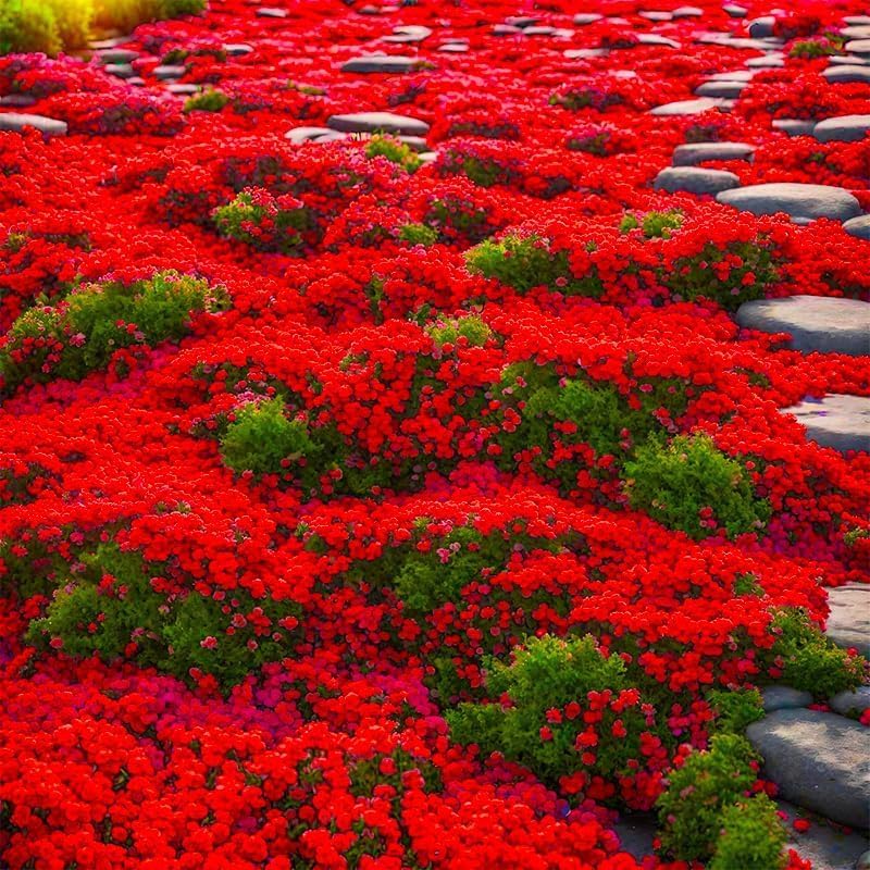 BuggyBeds hardy ground-cover thyme blooms along walkways