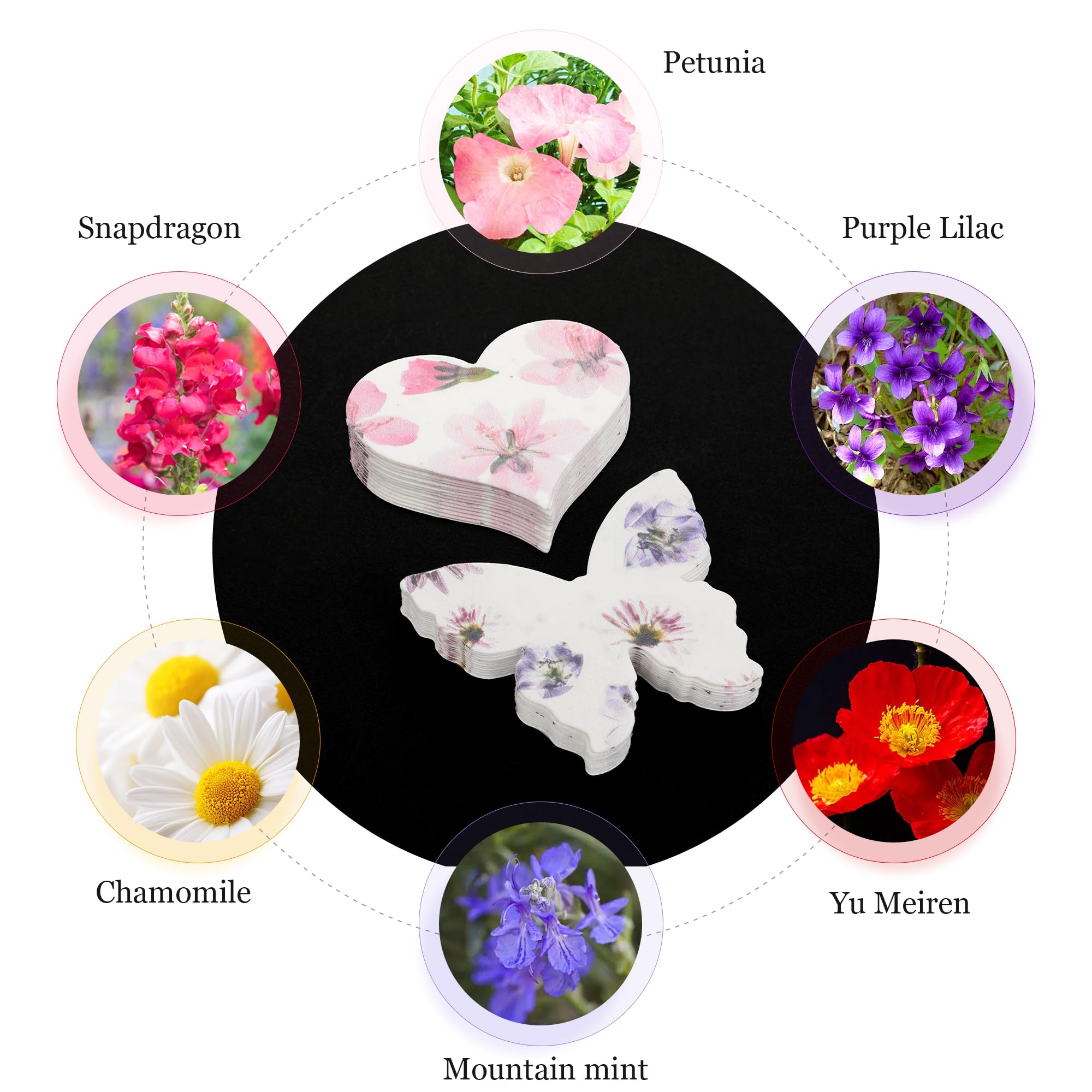 BuggyBeds heart shaped seed paper decorative piece that becomes blossoms