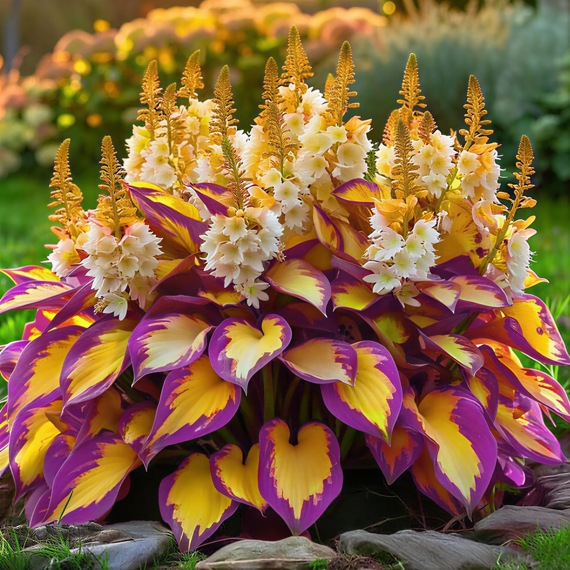 BuggyBeds Hosta shades enhance gardens with calming blue-purple-white foliage