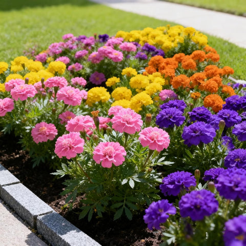 BuggyBeds marigold seeds 280pcs pack for easy start in beds and borders.