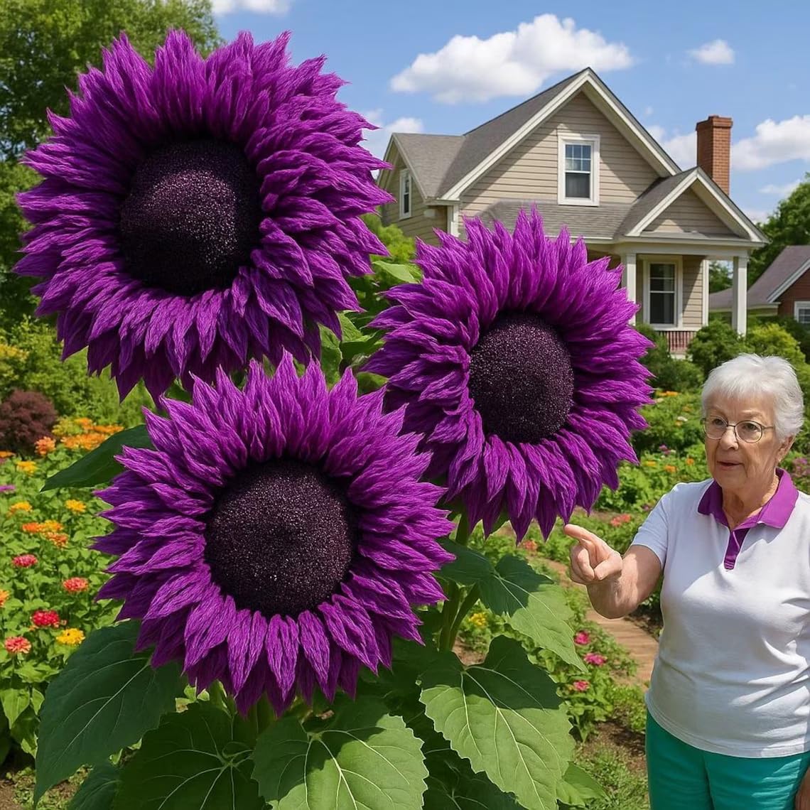 BuggyBeds pollinator-friendly sunflowers attract bees and butterflies to your backyard.