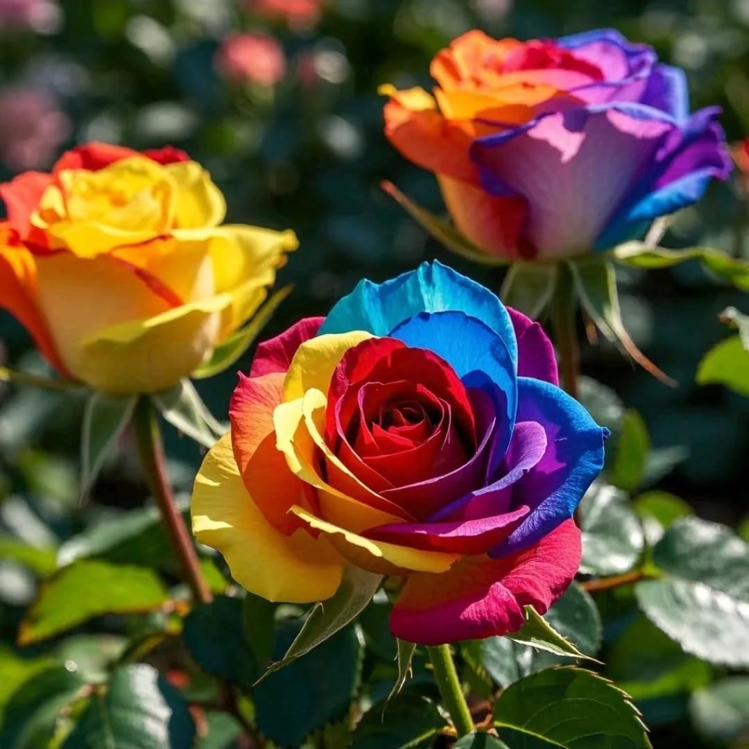 BuggyBeds Rainbow Rose Seeds sowing guide demonstrates easy steps for successful germination.