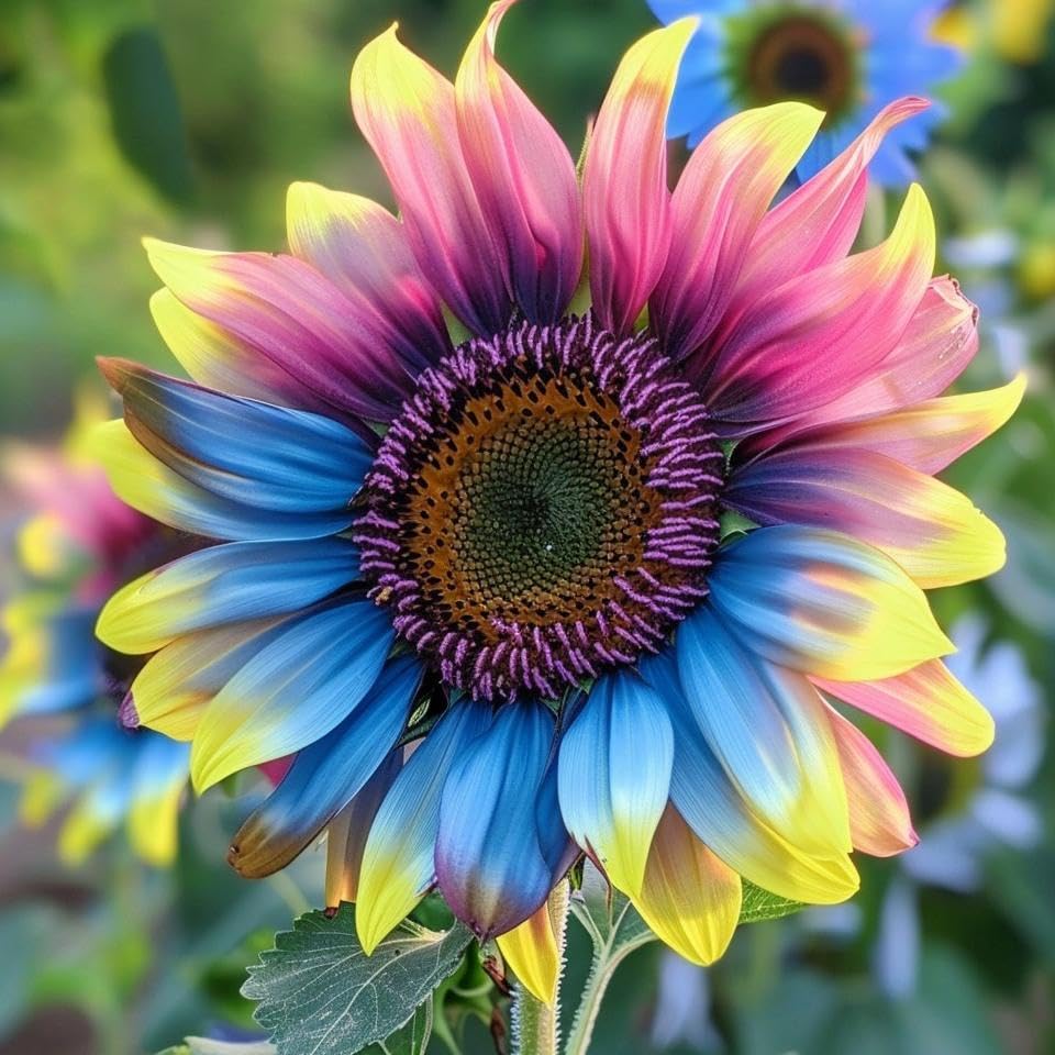 BuggyBeds rare sunflower varieties mix showcases bold colors for a striking garden border.
