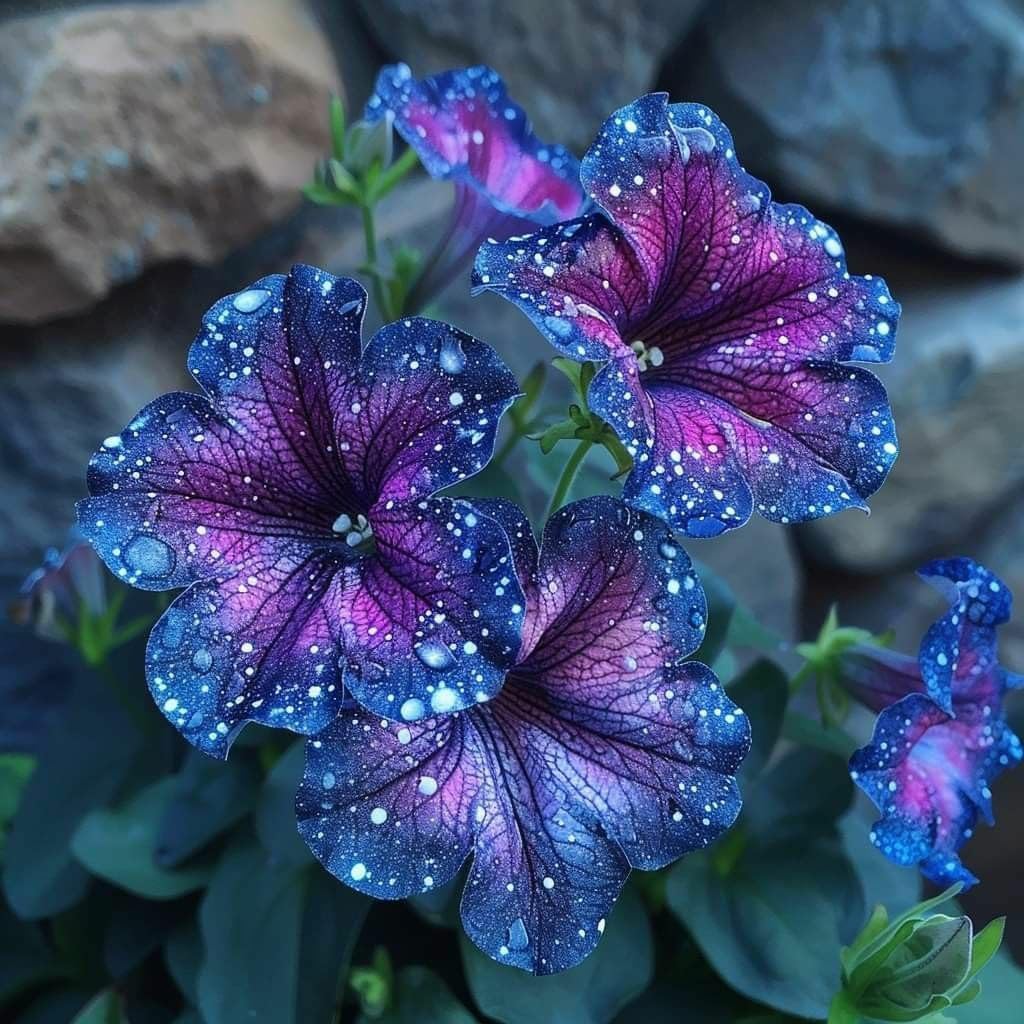 BuggyBeds Starry Sky Petunia seeds produce dense blooms for lush containers.