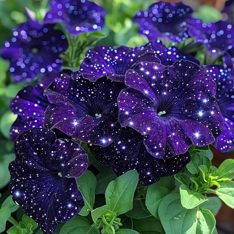 BuggyBeds Starry Sky Petunia seeds trail beautifully for hanging baskets.