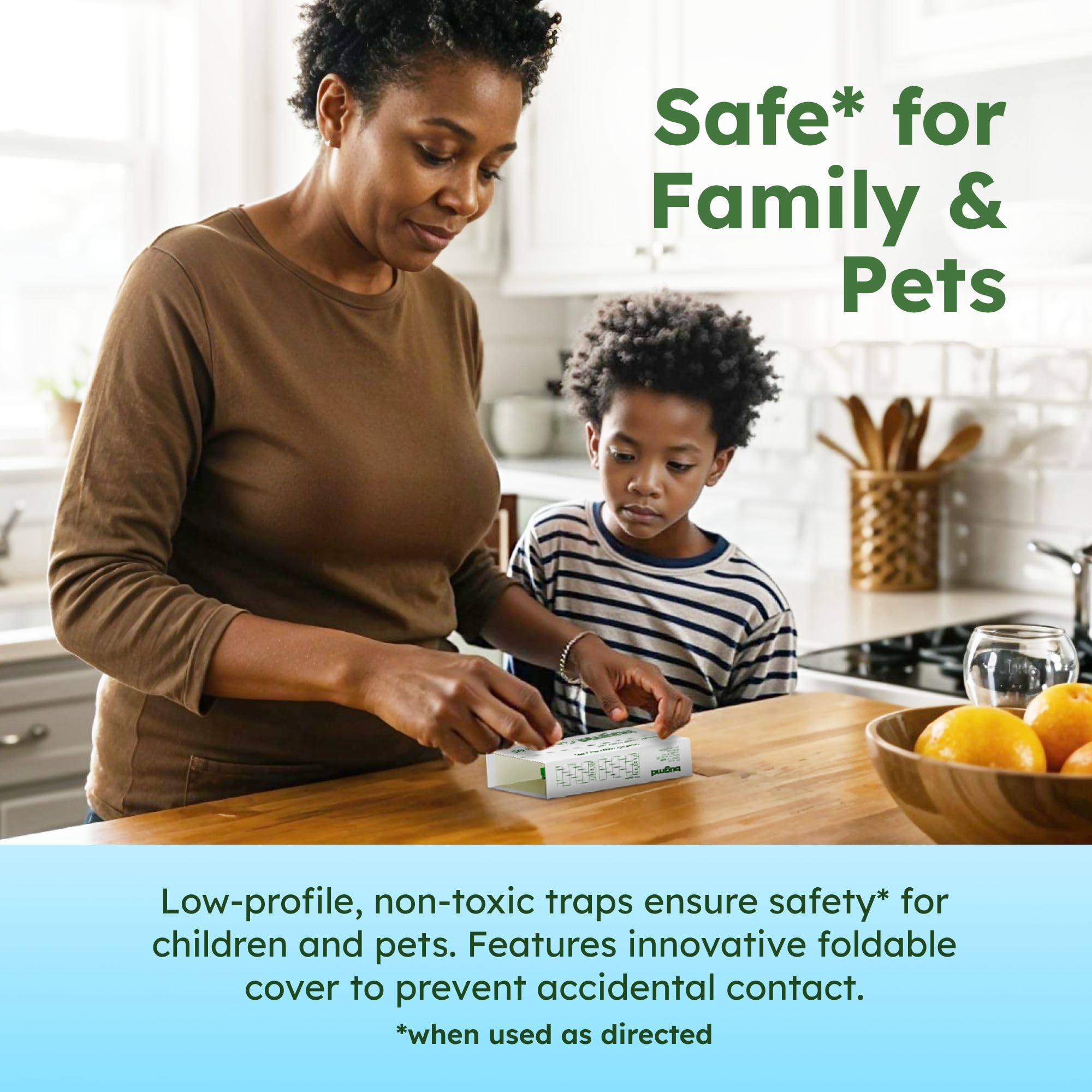 BugMD CatchShield glue trap kitchen use blends with home counters