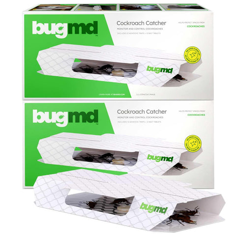 BugMD cockroach catcher bait tablet close-up highlighting lure for roaches.