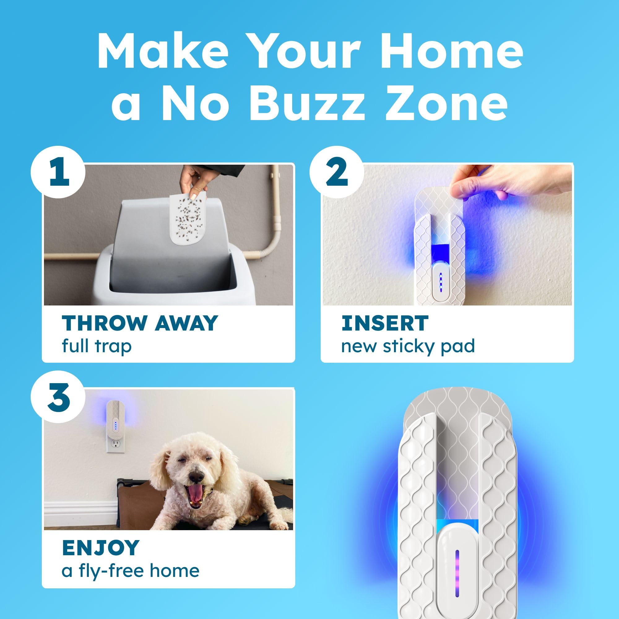 BugMD No Buzz Zone easy use in the kitchen keeps gnats away
