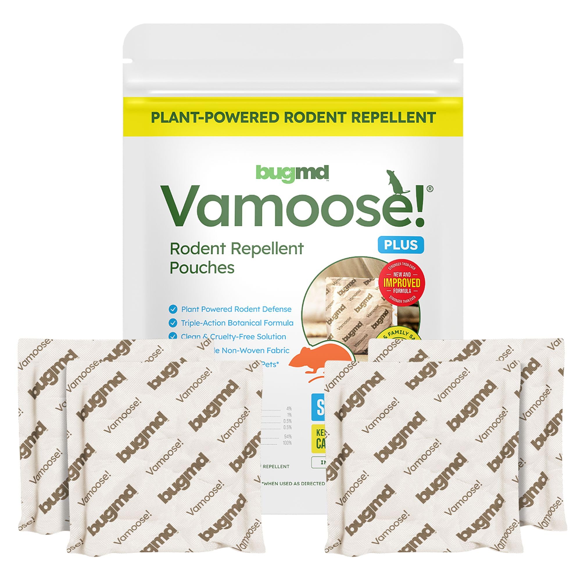 BugMD Vamoose pantry pouch shields food storage from pests safely.
