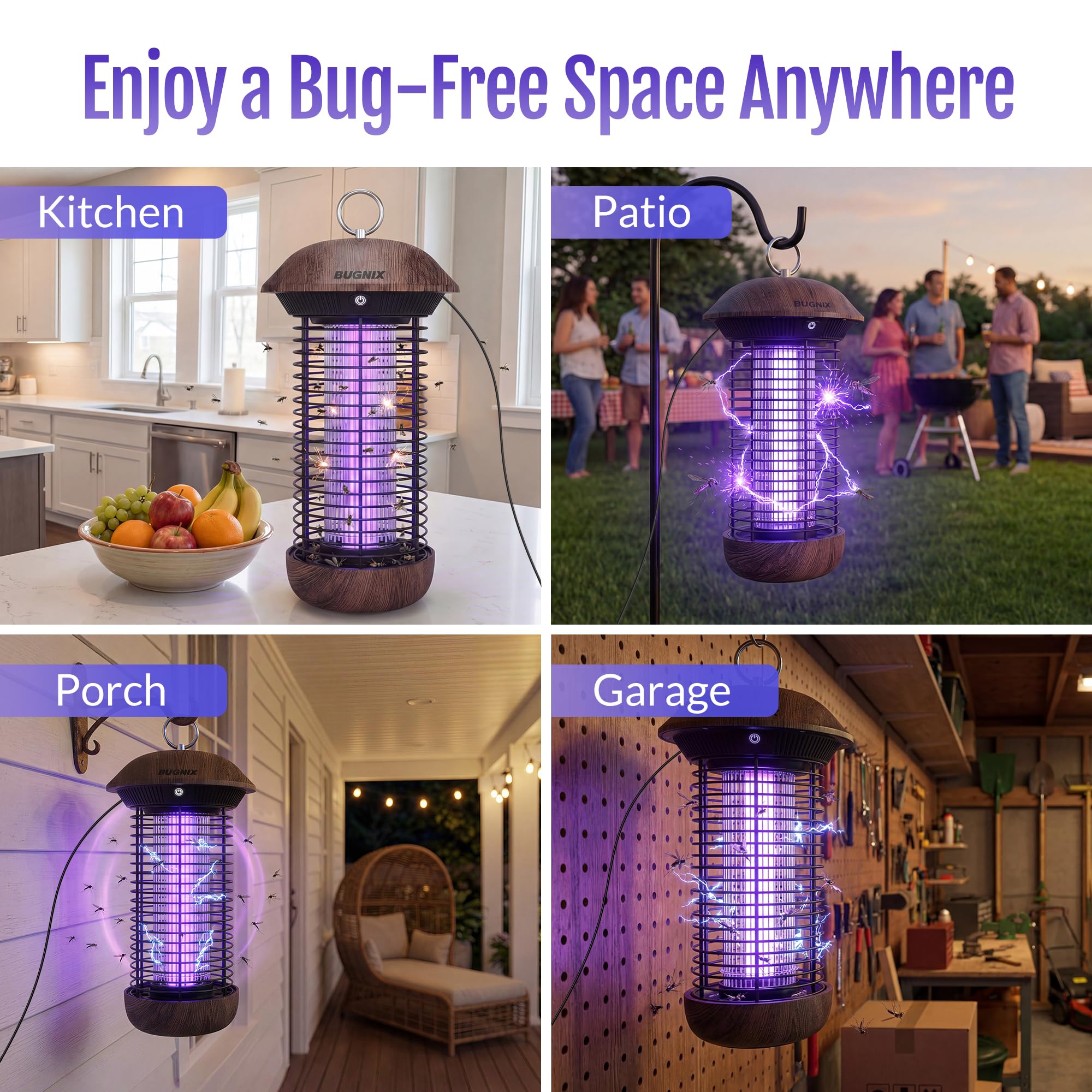 BUGNIX-wood-grain-design adds stylish decor while trapping bugs.