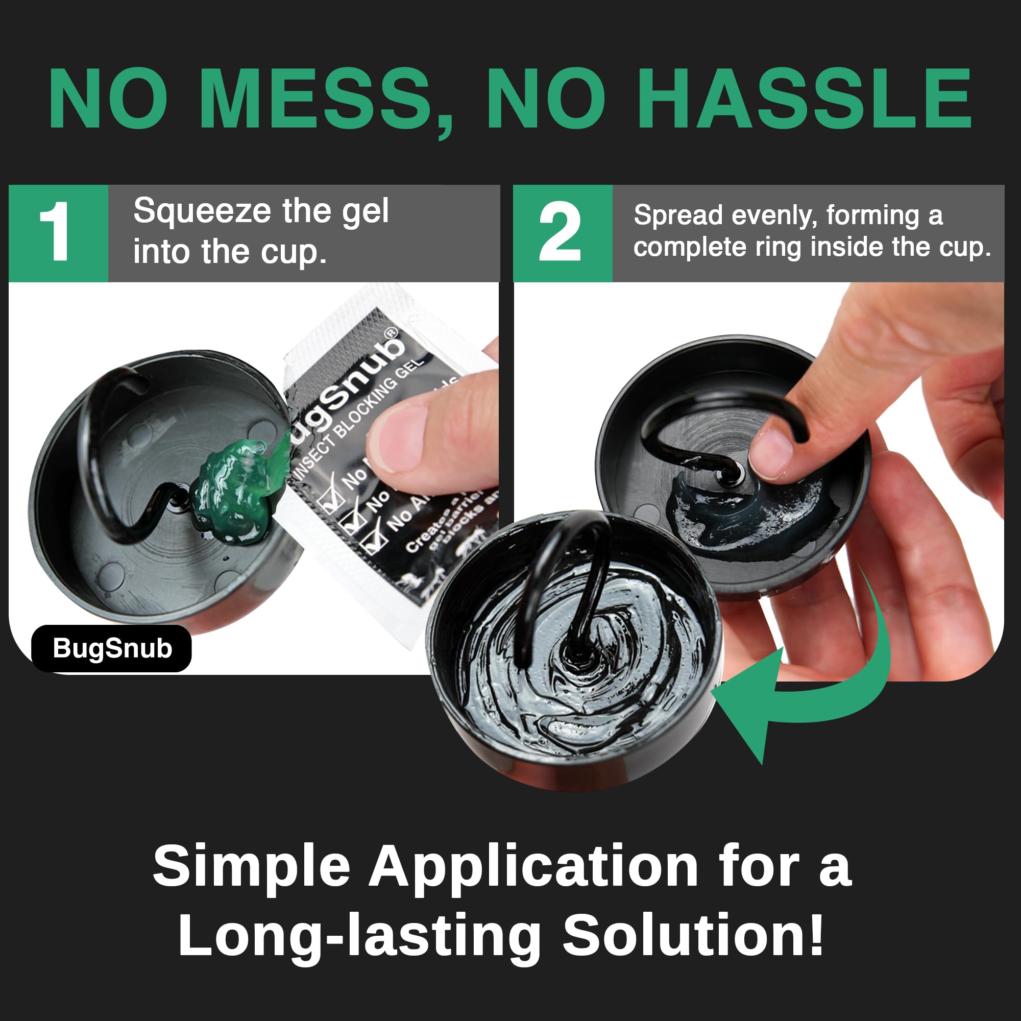 BugSnub metal hooks offer sturdy, easy feeder attachment for reliable protection