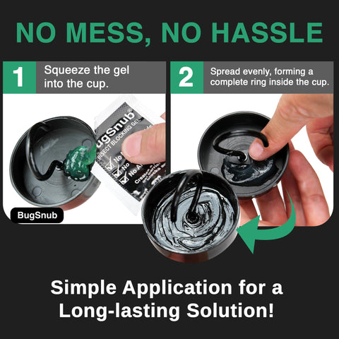 BugSnub metal hooks attach securely to feeders for stable protection.