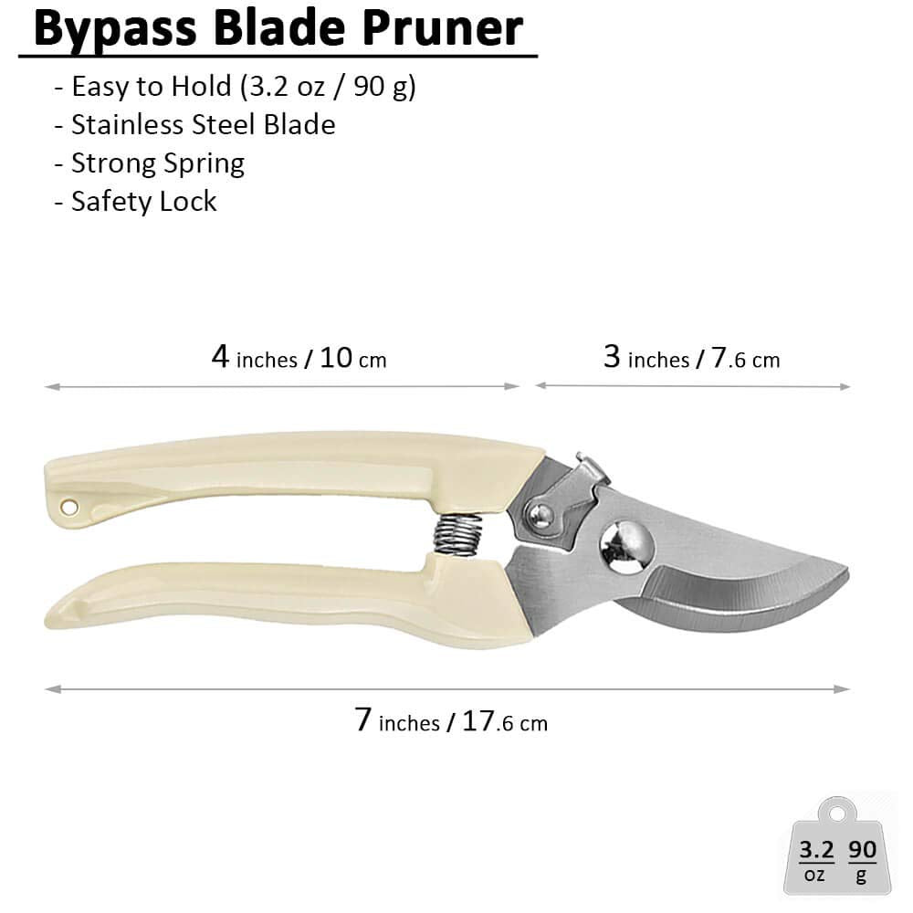 BUGUI straight blade garden scissors ideal for stems and flowers.