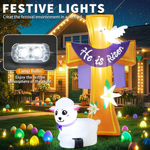 Buheco LED lights softly illuminate the display after dark.