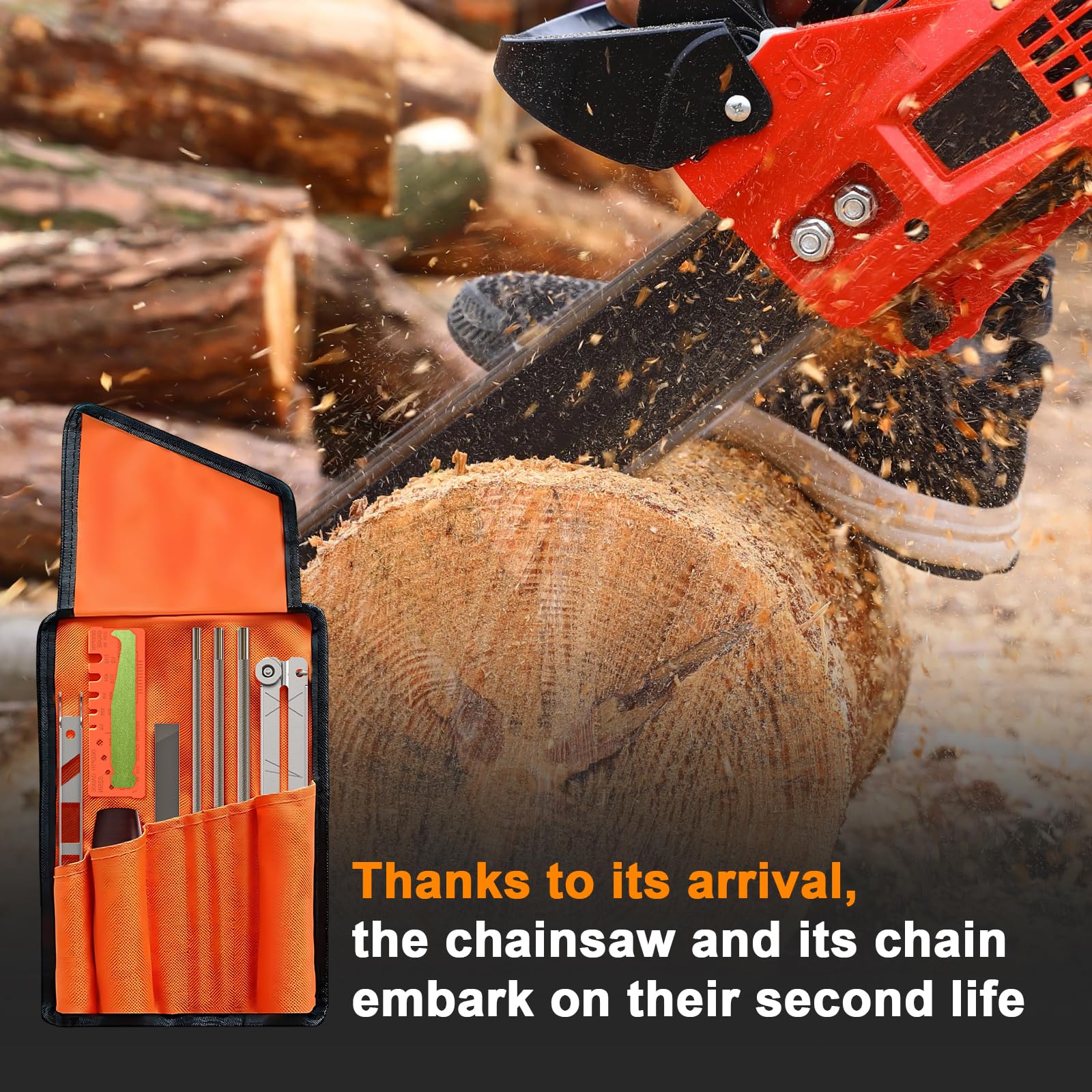 Buhobha ergonomic sharpening handle provides comfortable grip during use.
