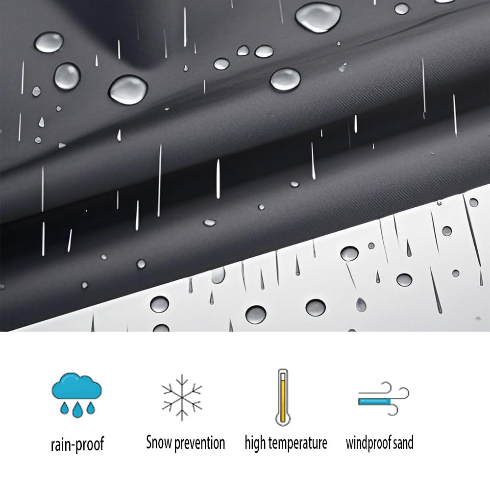 BUHOEOU all-weather capability protects furniture in sun and rain.