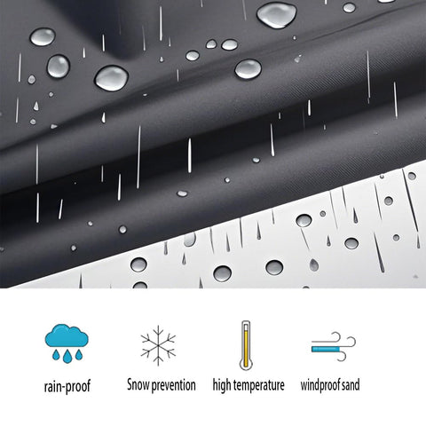 BUHOEOU all-weather capability protects furniture in sun and rain.