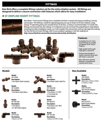 Built to Last barbed ends grip 1/2” tubing for leak-proof fit.