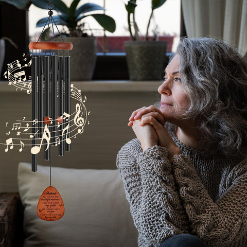 Buioata wind chime as sympathy gift for loss of husband in breeze.