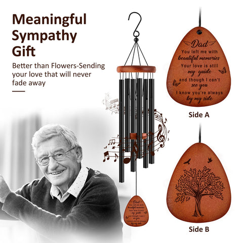 Buioata outdoor wind chimes add comforting sounds in the garden.