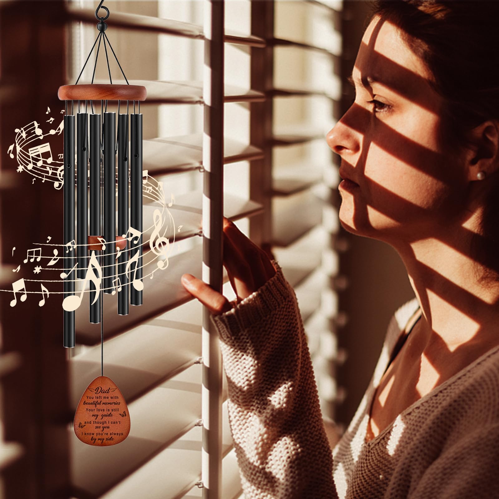 Buioata premium wood wind chimes built for durability outdoors.