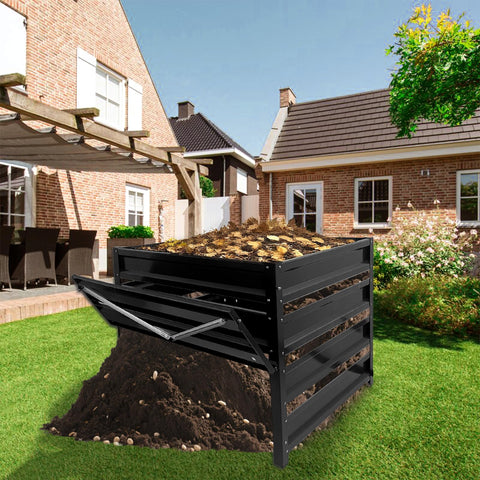 BUKLIYN compost bin outdoor kitchen scraps turning ready compost.