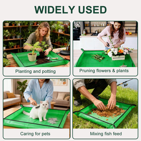 Bukmialy multi-purpose gardening mat ideal for potting, pruning, and seed planting