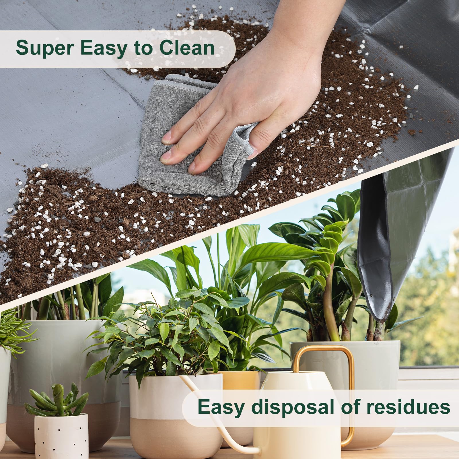 Bukmialy easy-clean mat dries fast and stores flat or folded