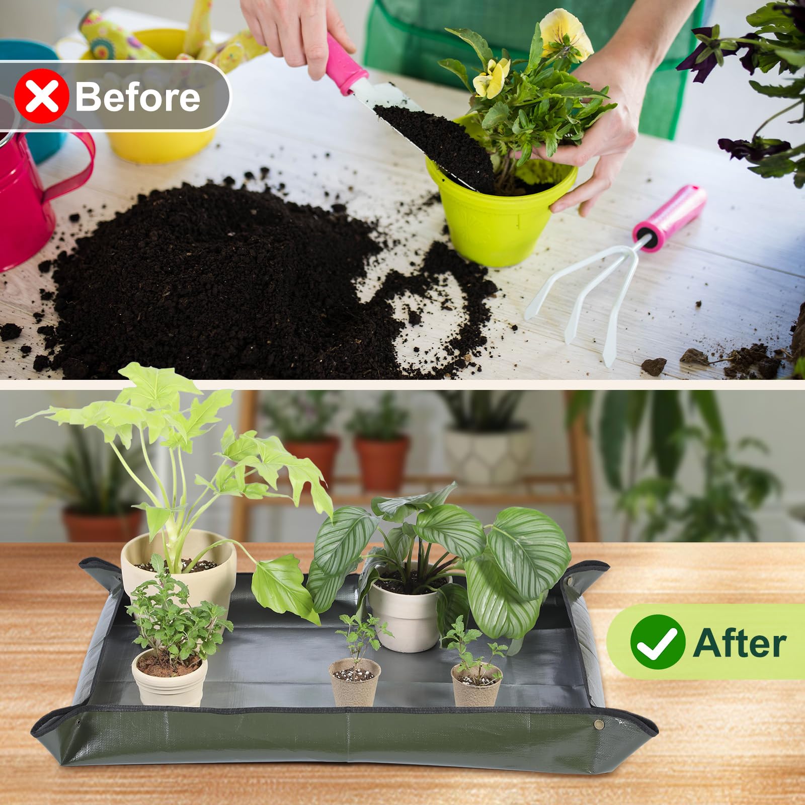 Bukmialy tear-resistant mat with extra-thick material for durable use
