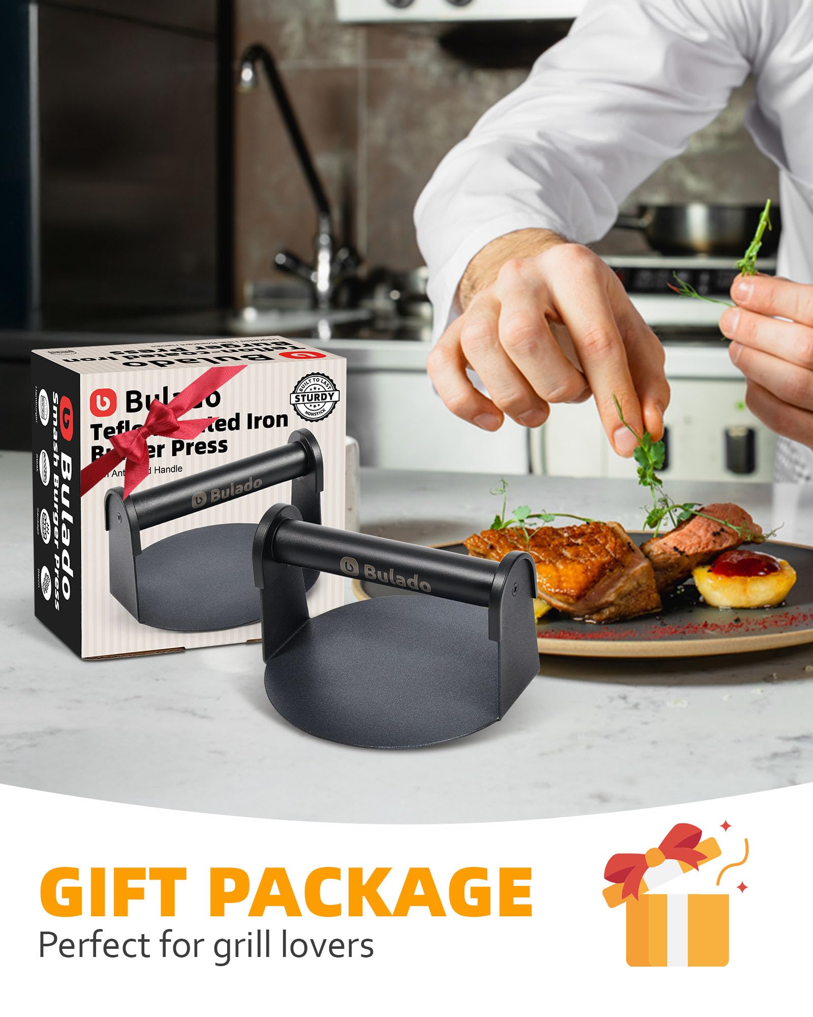 Bulado gift-ready packaging makes an ideal present for grilling enthusiasts.