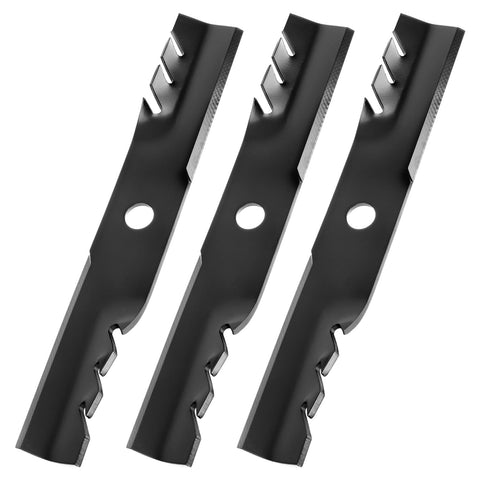 Bularie 103-6396 mulching blades three-pack for 48-inch deck compatibility.