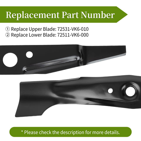 Bularie 72531-VK6-010 upper blade mulching design for even clippings