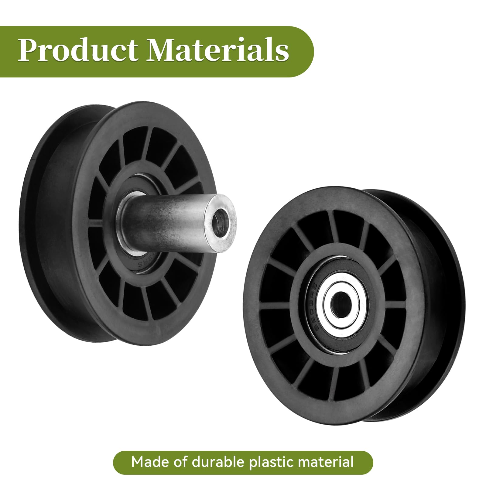 Bularie flat idler pulley for Husqvarna YTH series maintains smooth belt operation