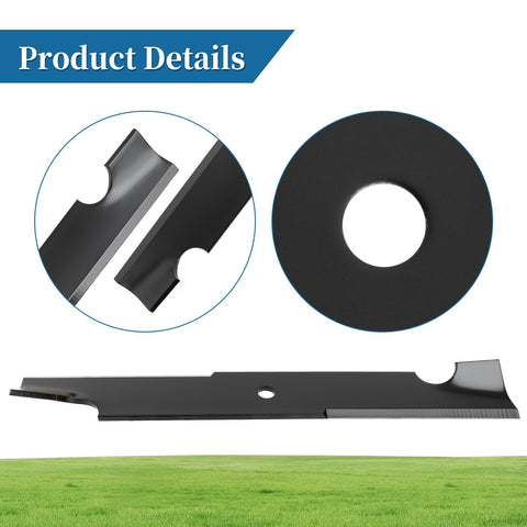 Bularie high-lift design promotes efficient grass discharge and bagging.