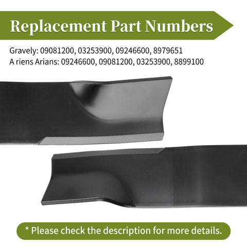 Bularie high lift blade for Ariens Max-Zoom 2560 enhances bagging