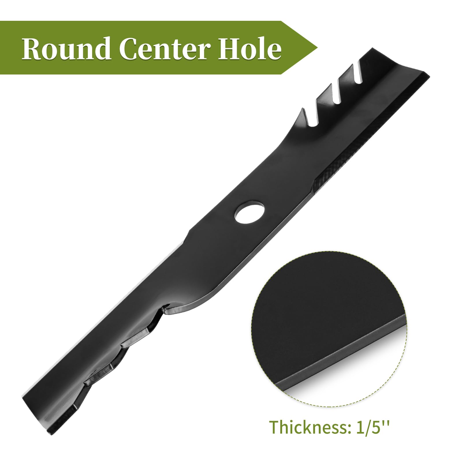 Installing Bularie blades on Turf Tracer 48-inch deck with a wrench.