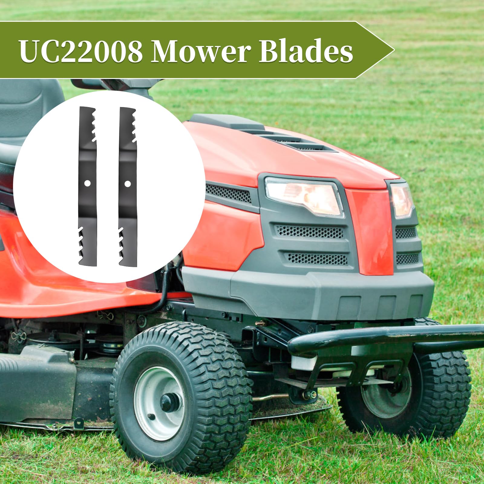 Bularie mulching blades support bagging and side-discharge workflows